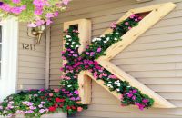 Vườn hoa treo tường bằng ván ép phủ keo trong